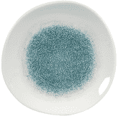 Churchill Raku Jade Green Round Trace Plate 11 1/4inch