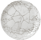 Churchill Studio Prints Kintsugi Agate Grey Evolve Coupe Plate 11.25inch