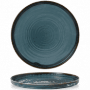 Dudson Harvest Blue  Walled Plate 10 2/8inch