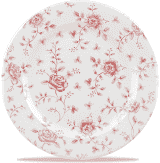 Churchill Rose Chintz Cranberry Profile Plate 12inch