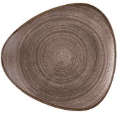 Churchill Stonecast Raw Brown Lotus Plate 10inch