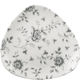 Churchill Rose Chintz Grey Lotus Triangle Plate 9inch