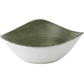 Churchill Stonecast Patina Burnished Green Lotus Bowl 9.25inch