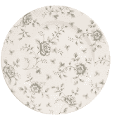 Churchill Rose Chintz Grey Profile Plate 8 1/4inch