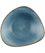 Churchill Stonecast Raw Teal Lotus Bowl 9inch