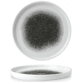 Churchill Raku Quartz Black Walled Plate 10 2/8inch