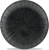 Churchill Studio Prints Agano Black Evolve Coupe Plate 11.25inch