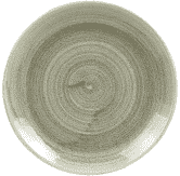 Churchill Stonecast Patina Burnished Green Evolve Coupe Plate 8.67inch