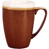 Churchill Monochrome Cinnamon Brown Profile Mug 12oz