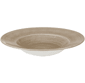 Churchill Stonecast Patina Antique Taupe Profile Wide Rim Bowl Large 11inch