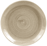 Churchill Stonecast Patina Antique Taupe Evolve Coupe Plate 11.25inch