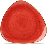 Churchill Stonecast Berry Red Lotus Plate 9inch