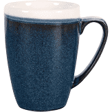 Churchill Monochrome Sapphire Blue Profile Mug 12oz