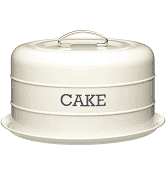 KitchenCraft Living Nostalgia Vintage Domed Cake Tin Antique Cream 28.5x18cm