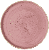 Churchill Stonecast Petal Pink Walled Plate 10 2/8inch