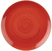 Churchill Stonecast Berry Red Evolve Coupe Plate 10.25inch