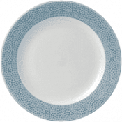 Churchill Isla Spinwash Ocean Blue Profile Footed Plate 9 1/8inch