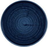 Churchill Stonecast Plume Ultramarine Walled Plate 8.67inch