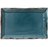 Dudson Harvest Blue  Rectangle Tray 13 1/2 X 9 1/8inch