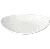 Churchill White Orbit Oval Coupe Plate 7.75inch