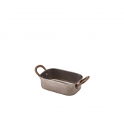 Vintage Steel Mini Roaster 12.5 x 8.5 x 3.75cm