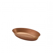 Copper Vintage Steel Oval Dish 17.5 x 11cm