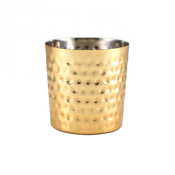 Gold Plated Hammered Serving Cup 8.5 x 8.5cm