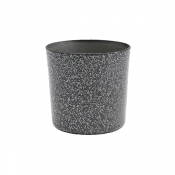 Stainless Steel Serving Cup 8.5 x 8.5cm Hammered Silver