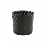 Black Vintage Steel Hammered Serving Cup 8.5 x 8.5cm