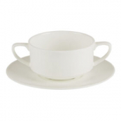 Connoisseur Fine Bone China Handled Soup Cup 25cl/8oz