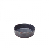 Rustic Stoneware Blue Tapas Dish 13cm