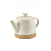 Kava White Stoneware Teapot 48cl/ 16.8oz