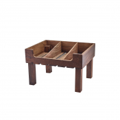 Rustic Wooden Display Crate Stand GN 1/2