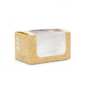 Bloomer Sandwich Carton Kraft x500