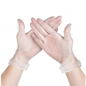 Gloves Clear Vinyl Large Powder Free x100