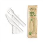 Knife And Fork Kit Compostable Paper x250