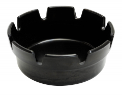  Ashtray Bakelite Crown Style Black 4"