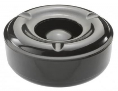 Ashtray Windproof Melamine Black