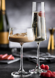 Champagne Flutes & Saucers