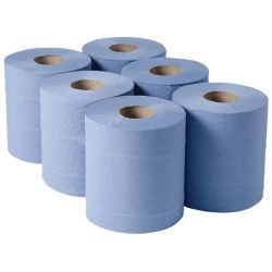 Premium Centrefeed Blue Roll 2ply 150mx157mm x6