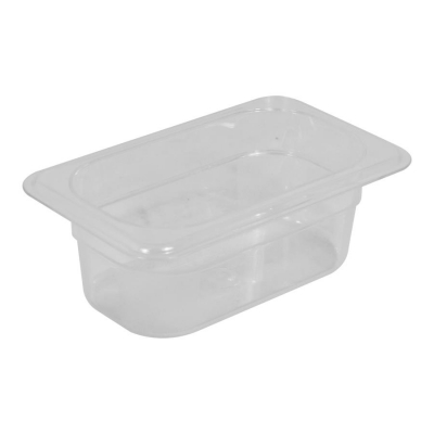 Gastronorm Polycarbonate Clear 1/9 65mm 600ml