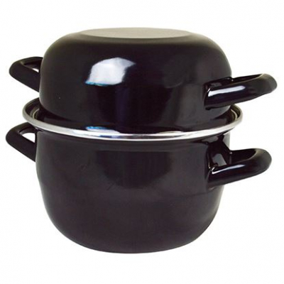 Enamel Mussel Pot 8.5Inch 22cm