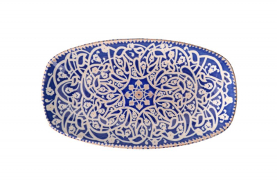 Oriental Oval Deep Plate 25 cm