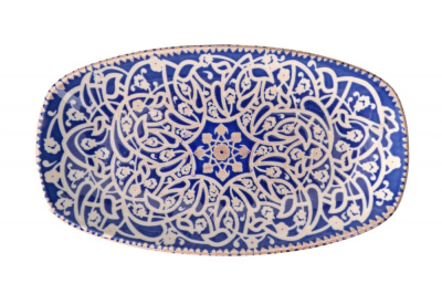 Oriental Oval Deep Plate 34 cm
