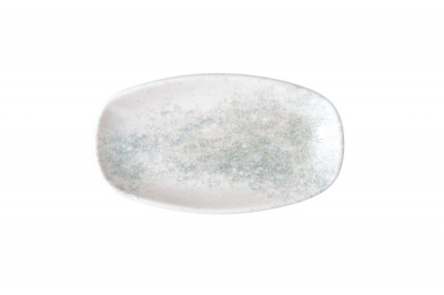 Smoky Matte Blue Oval Deep Plate 20 cm