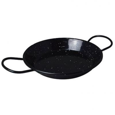 Paella Pan Enamel Black 15cm/6Inch
