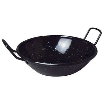 Paella Pan Enamel Black 16cm/6.5"