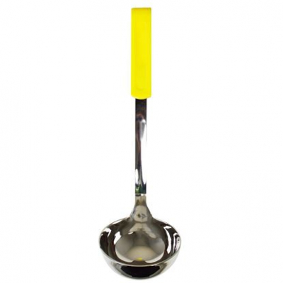 Soup Ladle Stainless Steel Yellow Handle 7oz