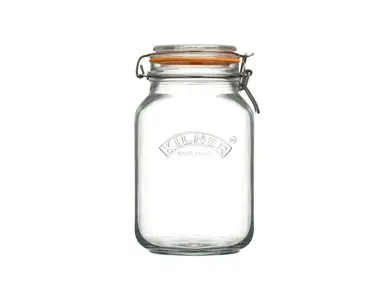Kilner Clip Top Square Clip Top Jar 2L