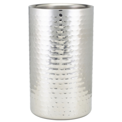 Wine Cooler Hammered Stainless Steel